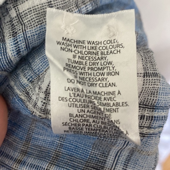 Weatherproof Linen Blend Summer Cotton Short sleeve shirt Size L - Picture 8 of 9